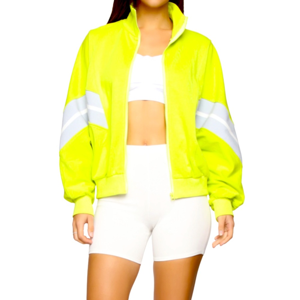 Neon Dolman Sleeve Jacket